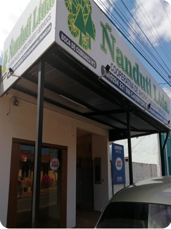 Boca de cobranza de la Cooperativa Ñanduti